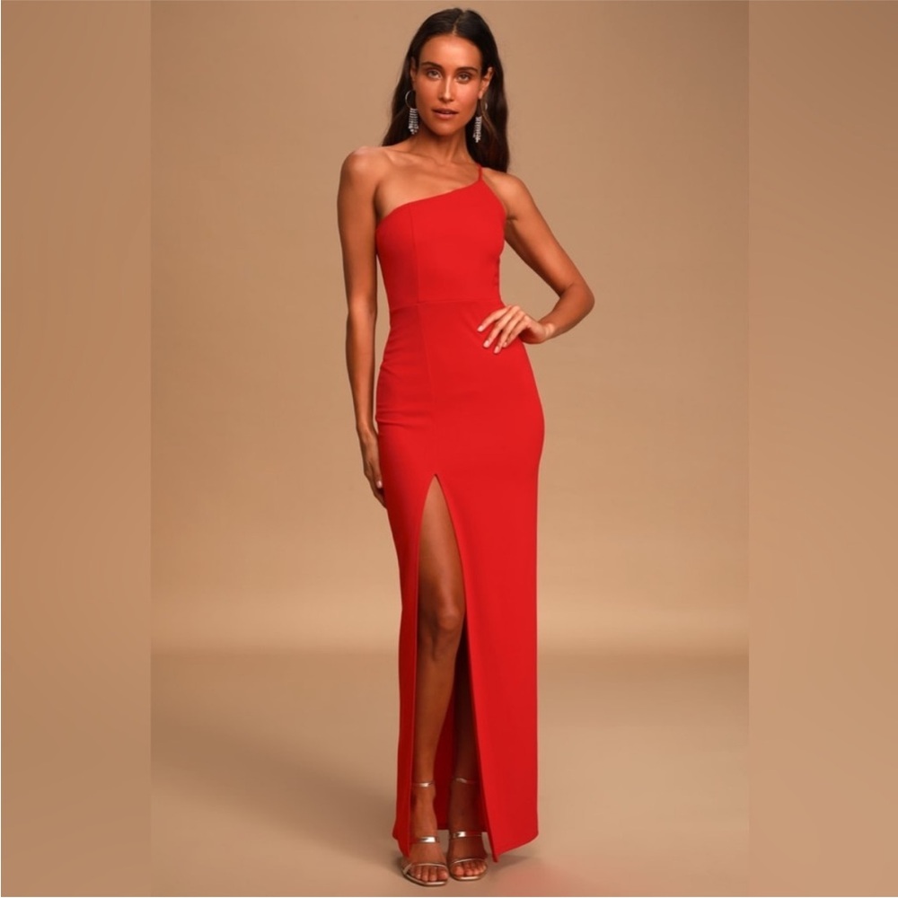 Abercrombie & Fitch Asymmetrical One-Shoulder Maxi Dress